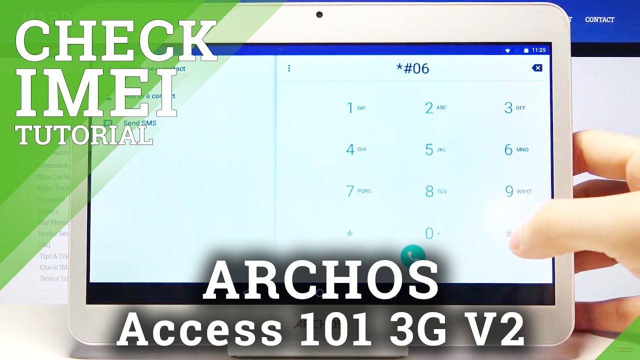 How to Check IMEI & Serial Number on ARCHOS Access 101 3G V2 &ndash; Find IMEI / Serial Number