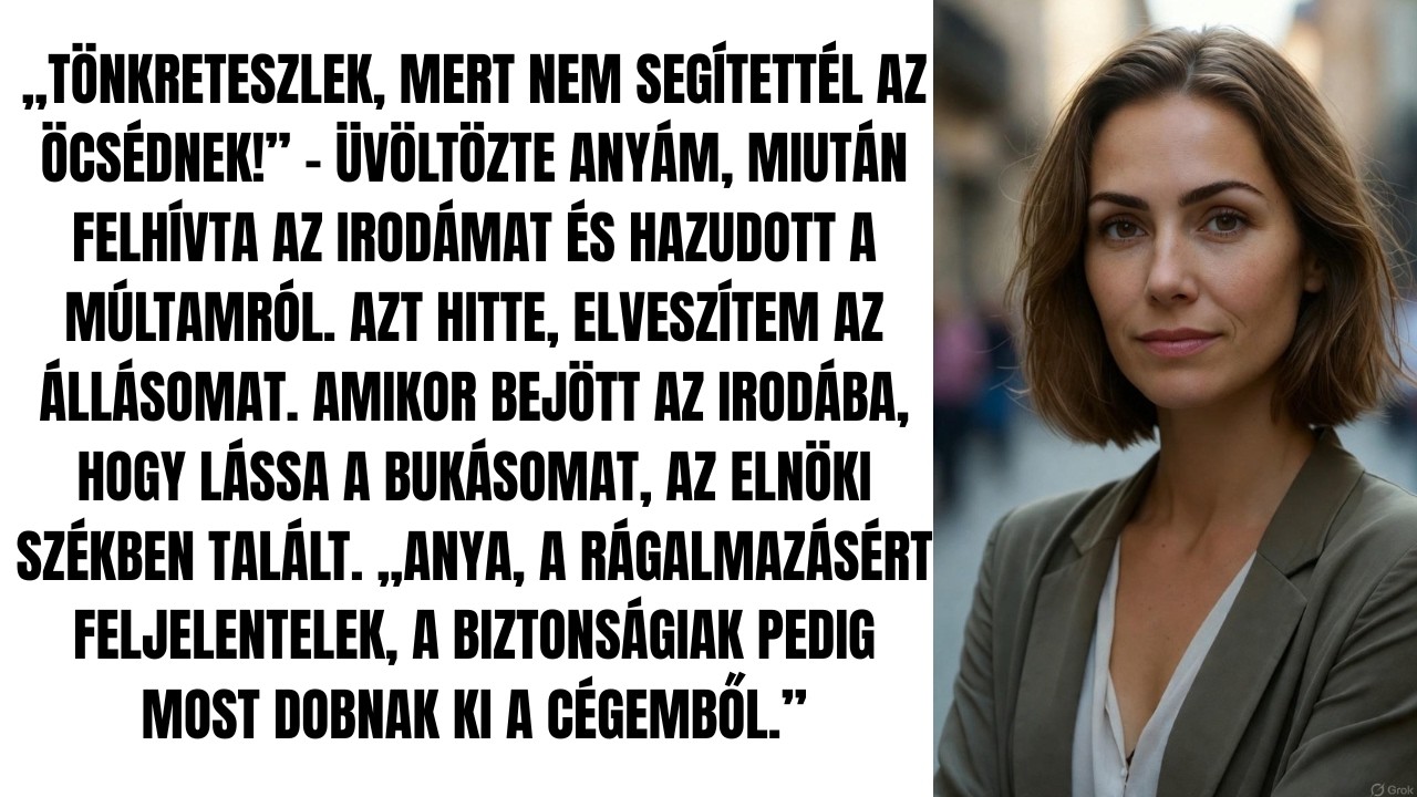 Anyám hamis pletykákat terjesztett rólam a főnökömnél, hogy kirúgjanak – Nem tudta, hogy én lette..