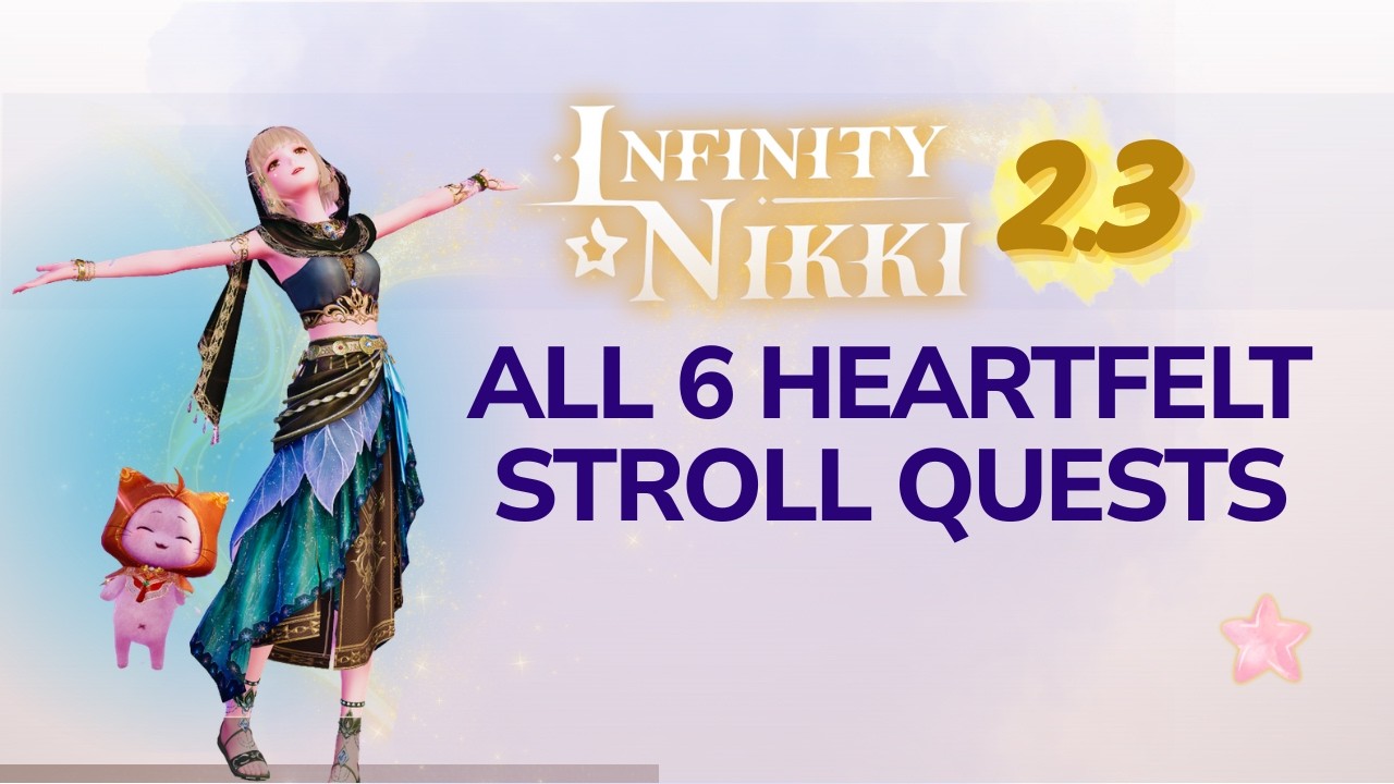 Все квесты Heartbound Stroll, все ответы, Infinity Nikki 2.3