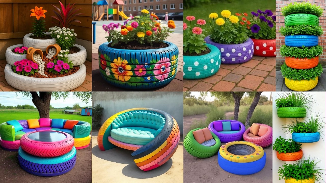 Transform trash tire into treasure #homedecor #woodscraft #home #woodworking #decor #diy