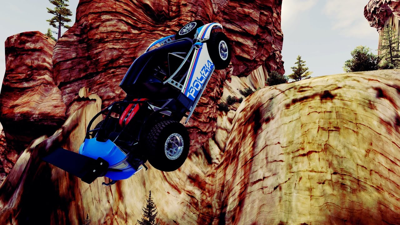 BeamNG Drive• Flying over the abyss