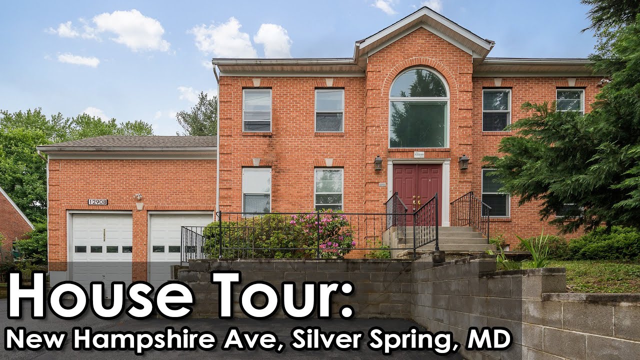 MLS House Tour: 12908 New Hampshire Ave, Silver Spring, MD - Large 4 Bedroom House with Two Sunrooms