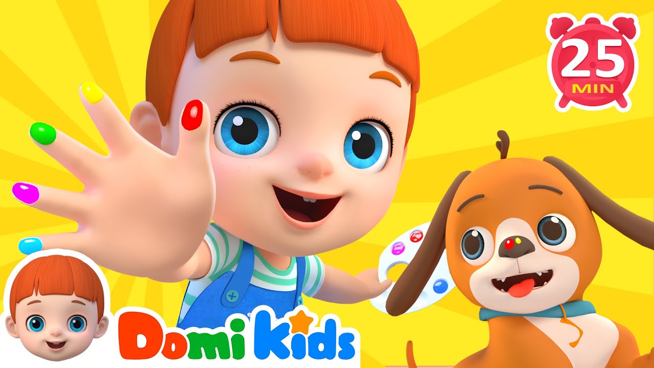 Finger Family🫲😄+ More Nursery Rhymes & Baby Songs | Baby Shark | Five Little Monkeys | Domikids