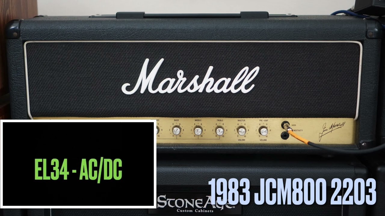 6550 vs EL34 : Marshall JCM800 2203
