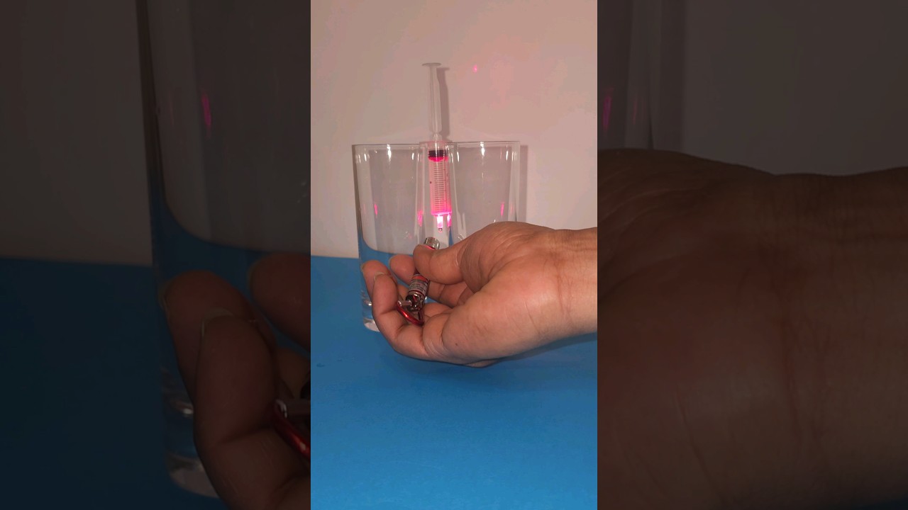Make a microscope with laser light #shorts#microscope #experiment
