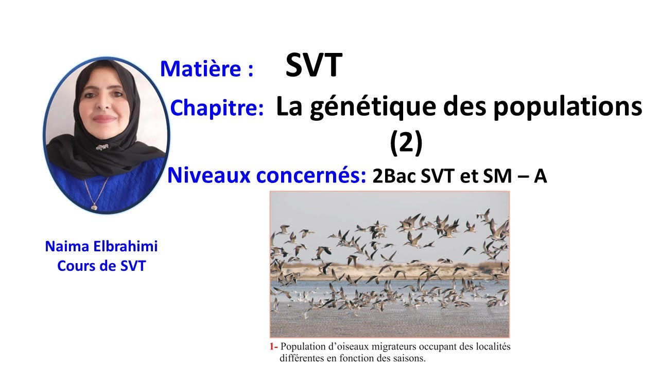 SVT 2Bac Biof génétique des populations (2); Applications de la loi H-W aux populations naturelles