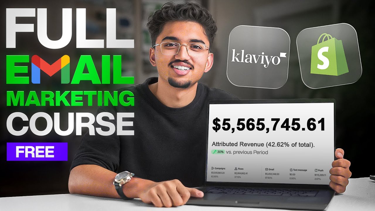 Full Ecommerce Email Marketing FREE COURSE 2026 ($200M+ Generated)