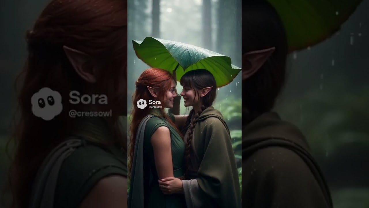 Female queer elves in love