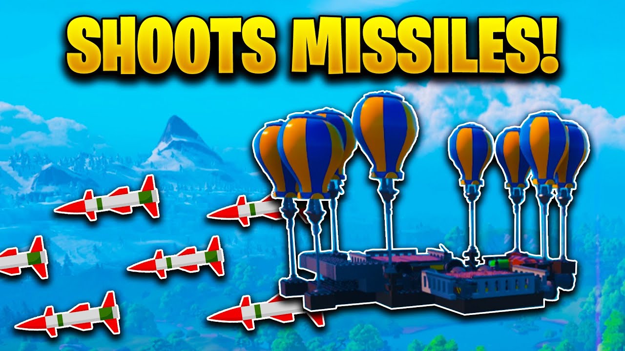 I Built An Aircraft That Shoots Missiles In LEGO Fortnite!