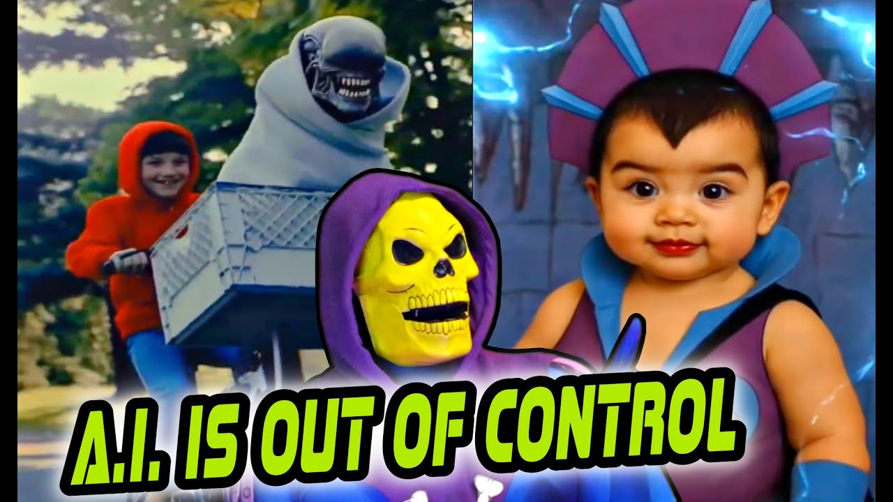 Skeletor наблюдает за самыми странными клипами ИИ из 80-х!