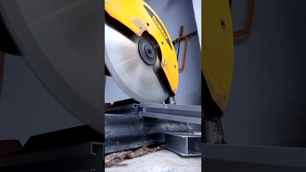 cutting pipe aluminium silver colour aluminium pipe cutting 