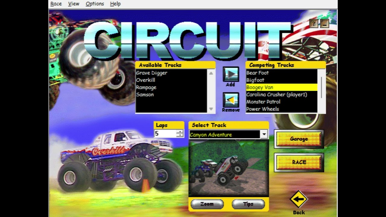 Monster Truck Madness (PC) gamerip soundtrack - Canyon Adventure, Winding Way