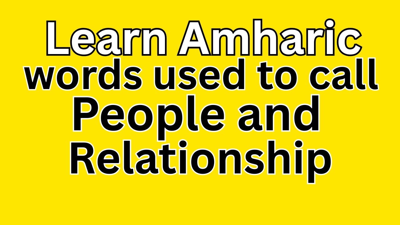 words used to call people and relationship