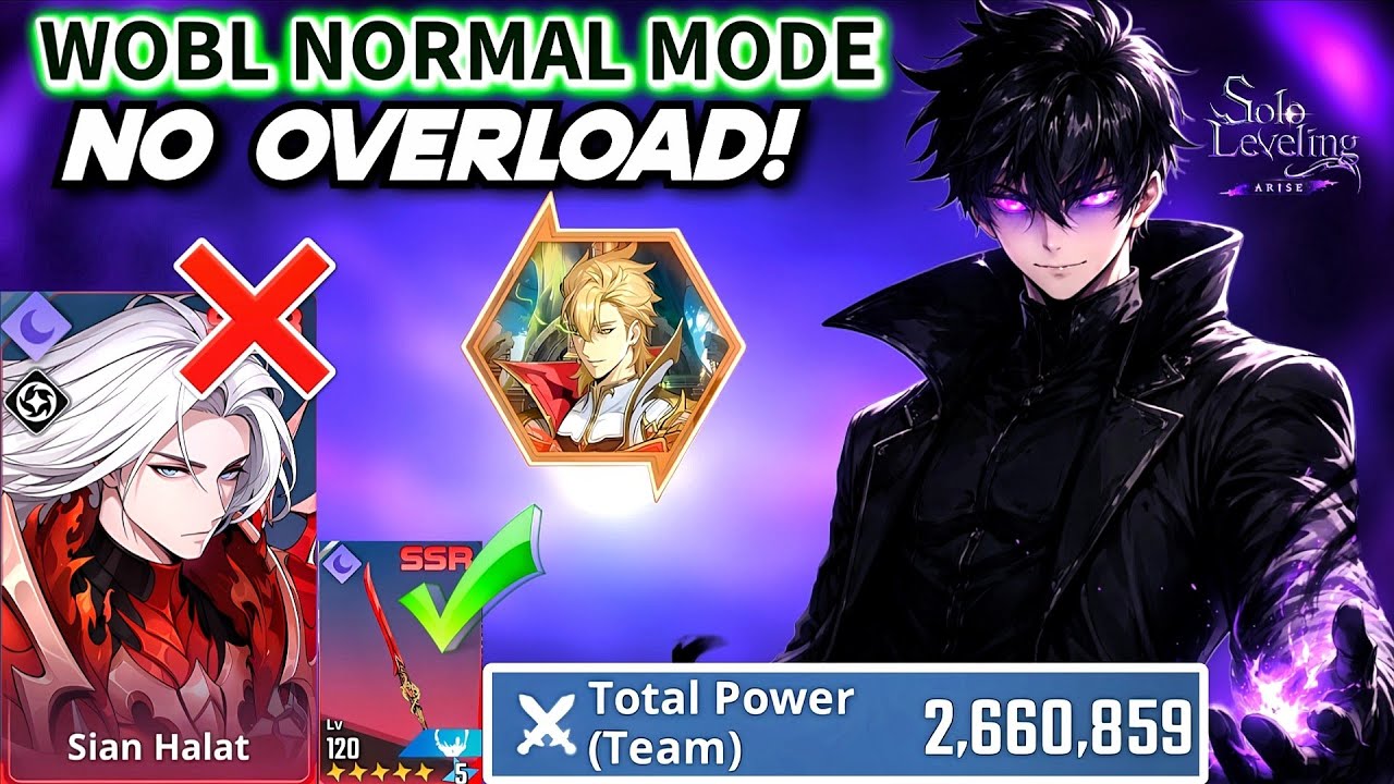 LOW TP F2P NO OVERLOAD META STILL ABSOLUTE DESTRUCTION JINWOO STRAT FOR NORMAL MODE WOBL ROCKPASA