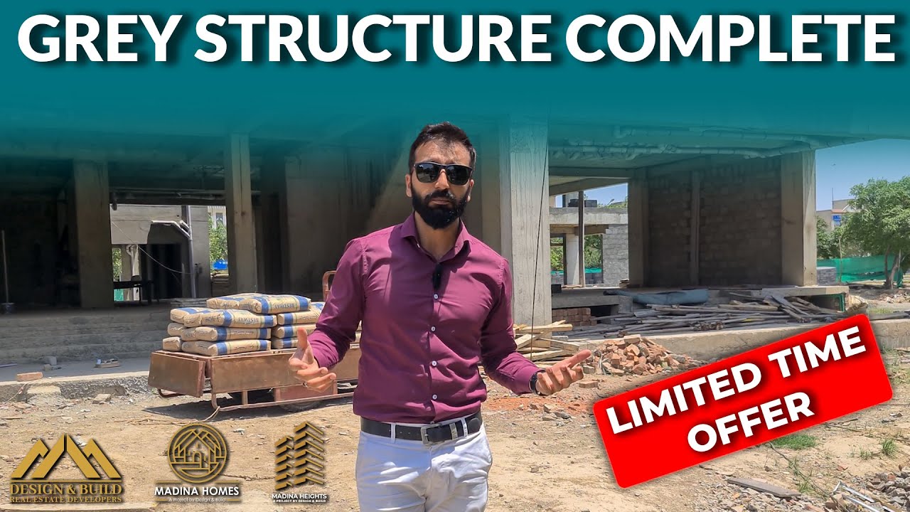 Apartments Available On Instalments | Grey Structure Complete | Madina Height 4 | Design & Build
