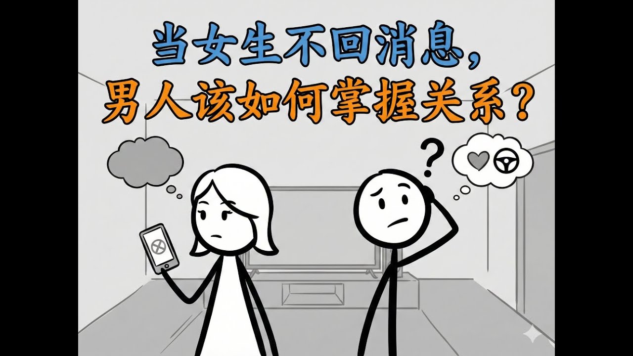 当女生不回消息，男人该如何掌握关系？