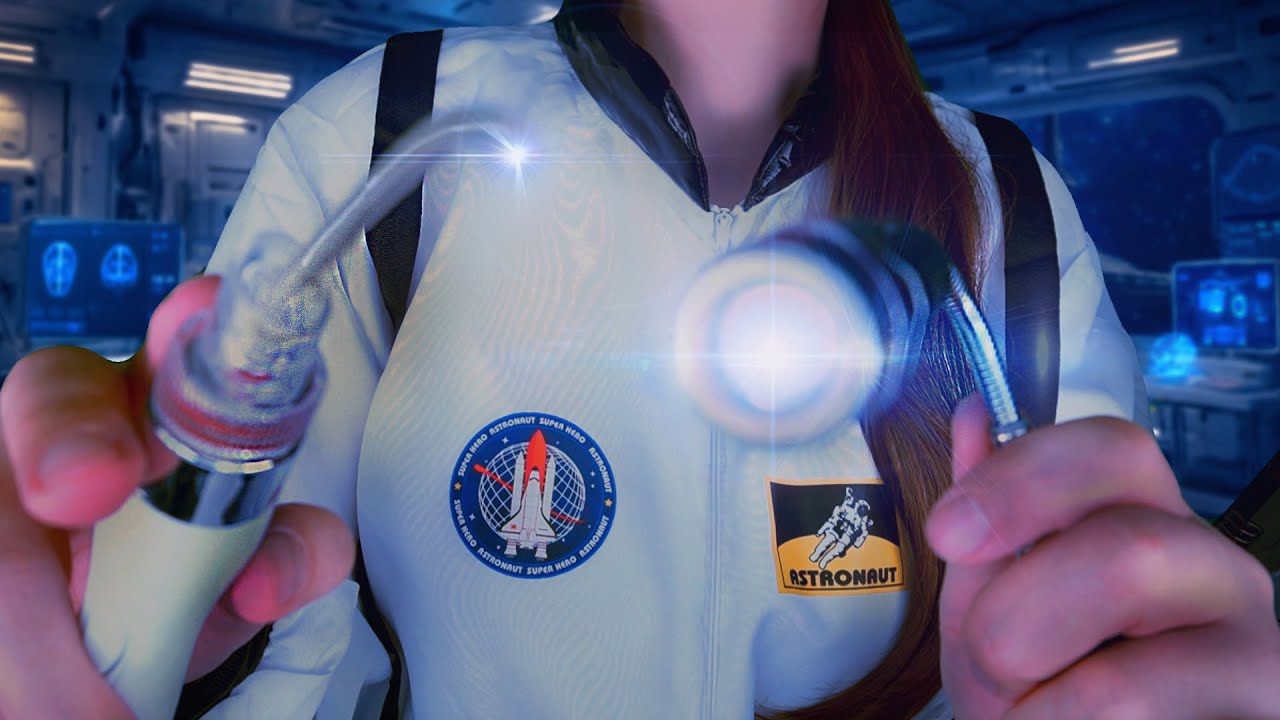ASMR: Медицинский осмотр астронавта на космической станции (Sub💬)
