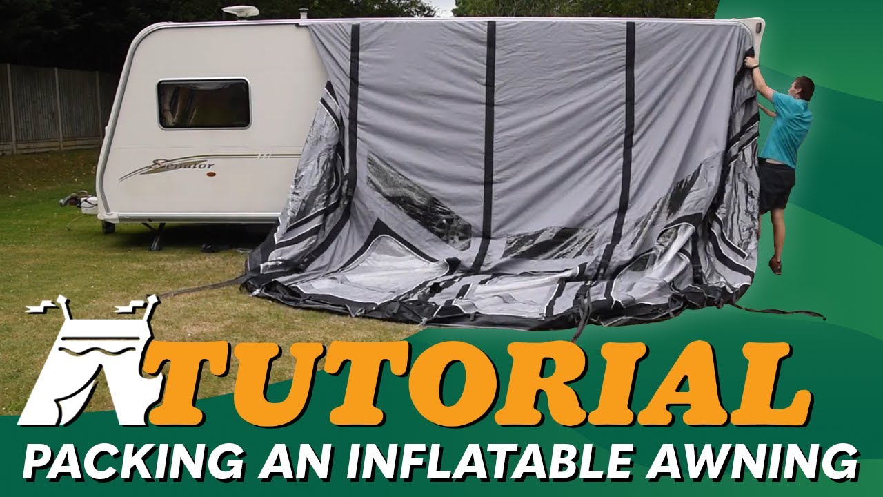 How to pack away a Inflatable Awning (Tutorial) Video