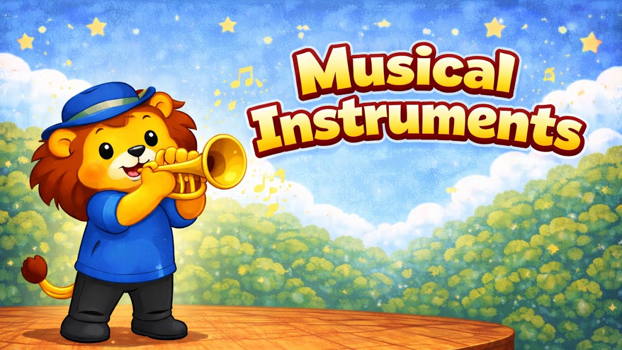 Musical Instruments for Kids 🎸🥁🎹 มารู้จักเครื่องดนตรีกัน #children #learning #learn 