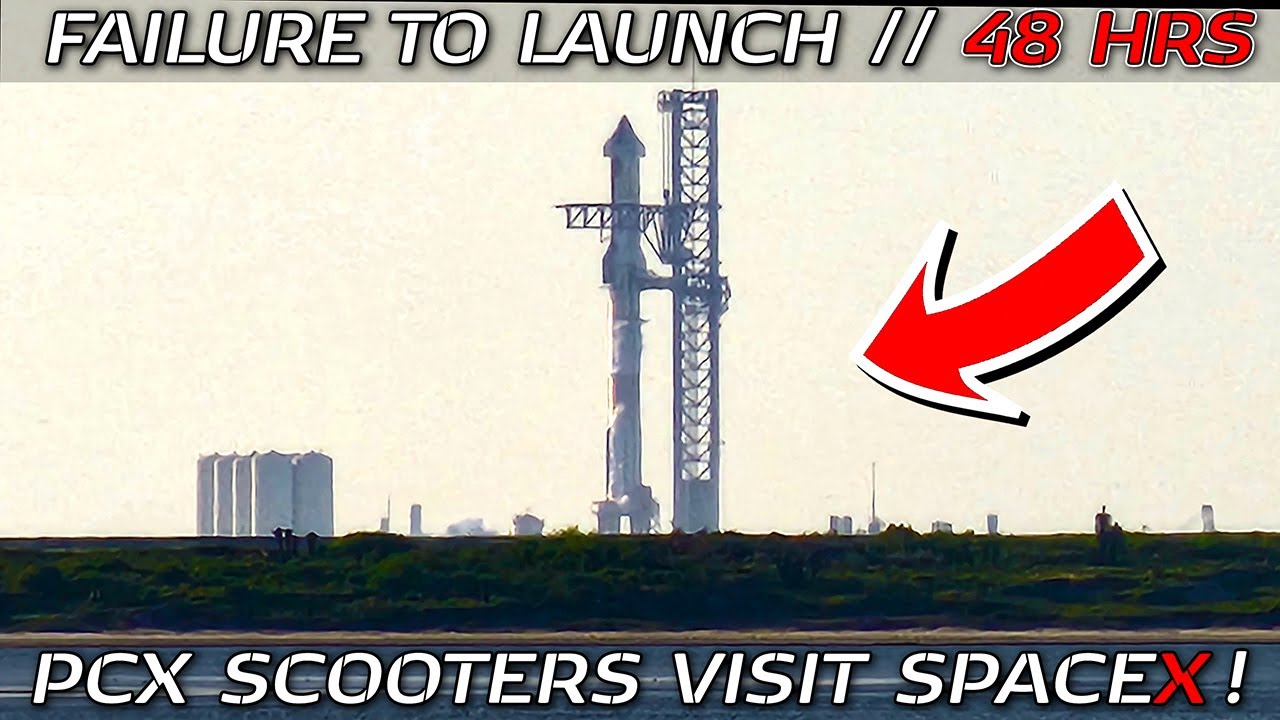 ROADTRIP: Honda PCX 150 Visits SpaceX Starship // Days 2-3 // Failure to Launch