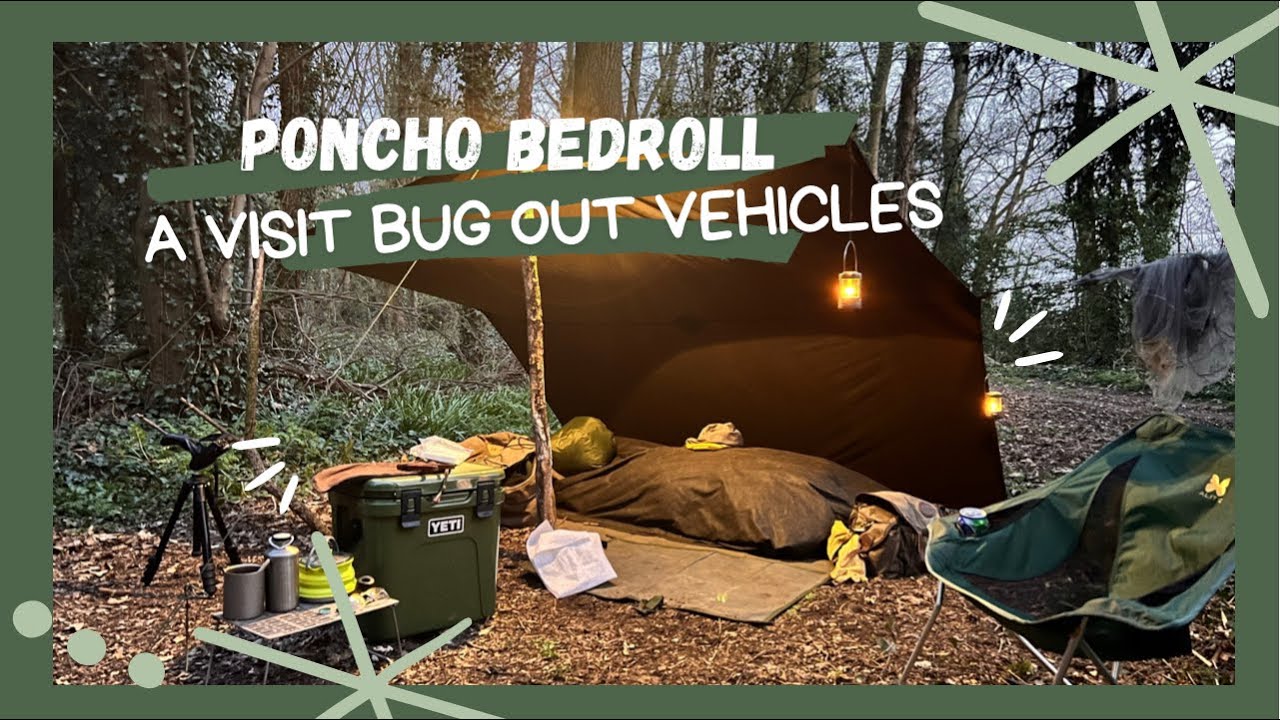 Poncho Canvas Bedroll Outhaus - Visit to Bug Out vehicle - Frying Pan Seasoning - Selection of Swag