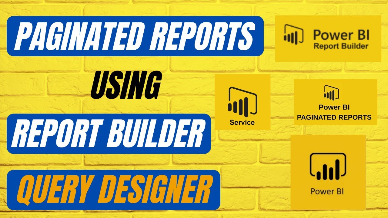 Paginated Reports   Report Builder Query Designer