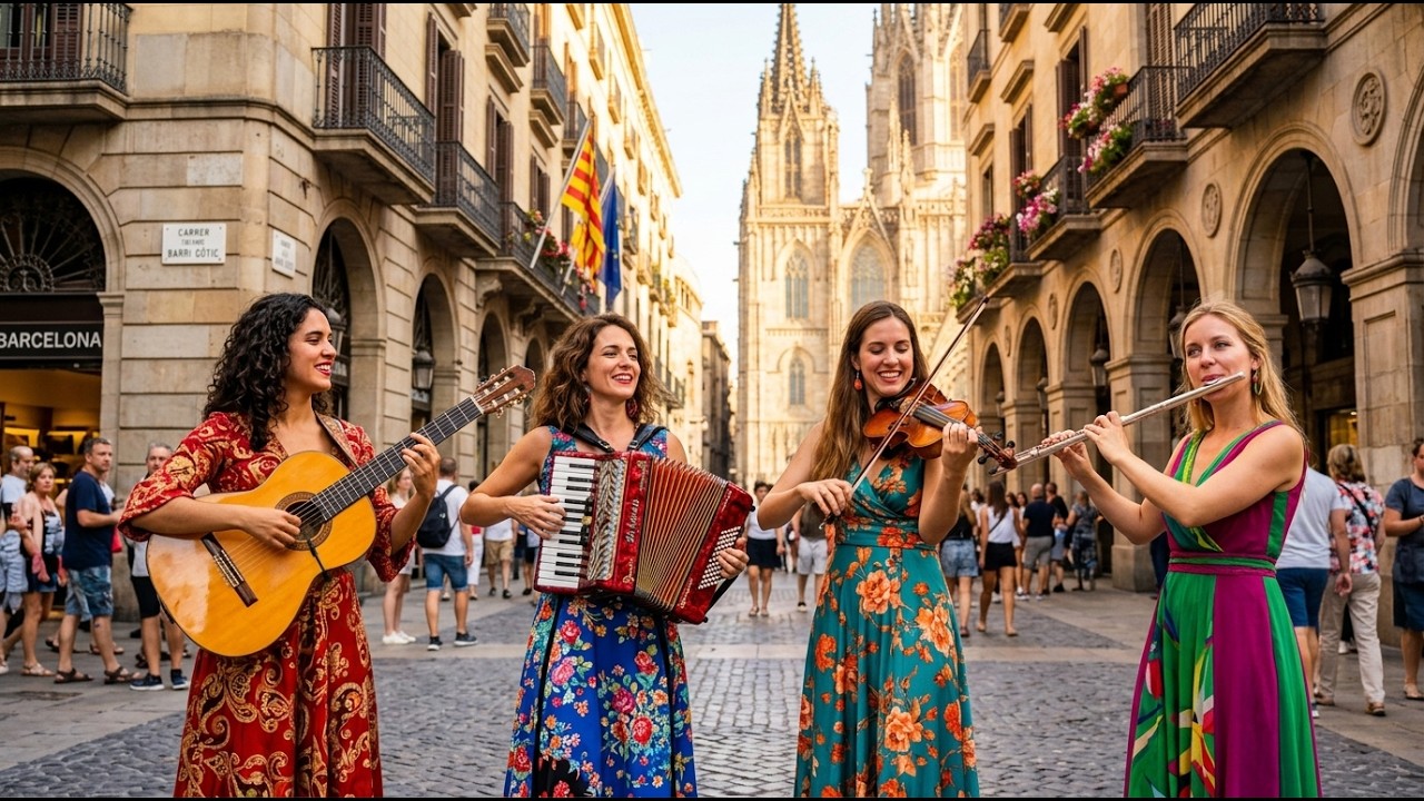 Dreamscape Instrumental Fusion | Inspiring World Melody | Flamenco, Accordion, Violin & Flute