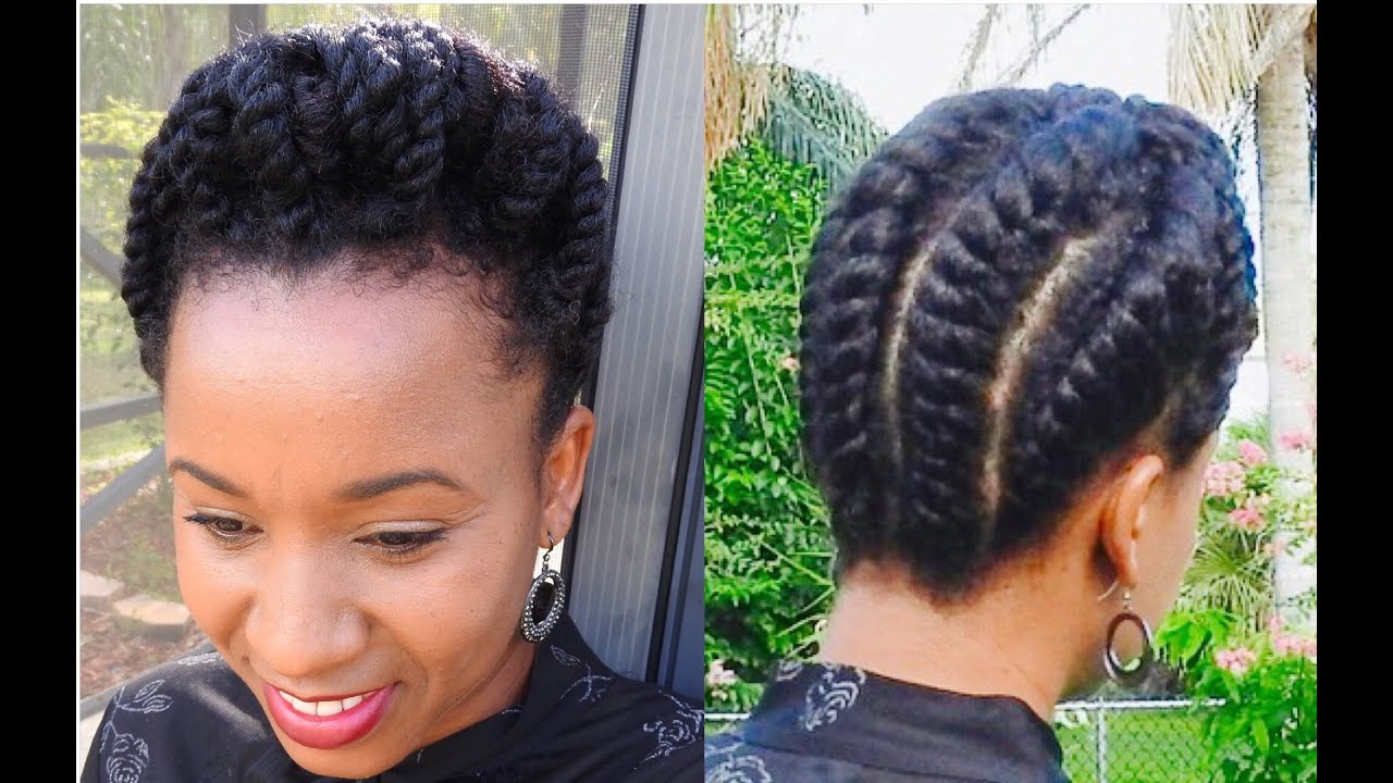 Natural Hair | Chunky Flat Twist Protective hairstyle