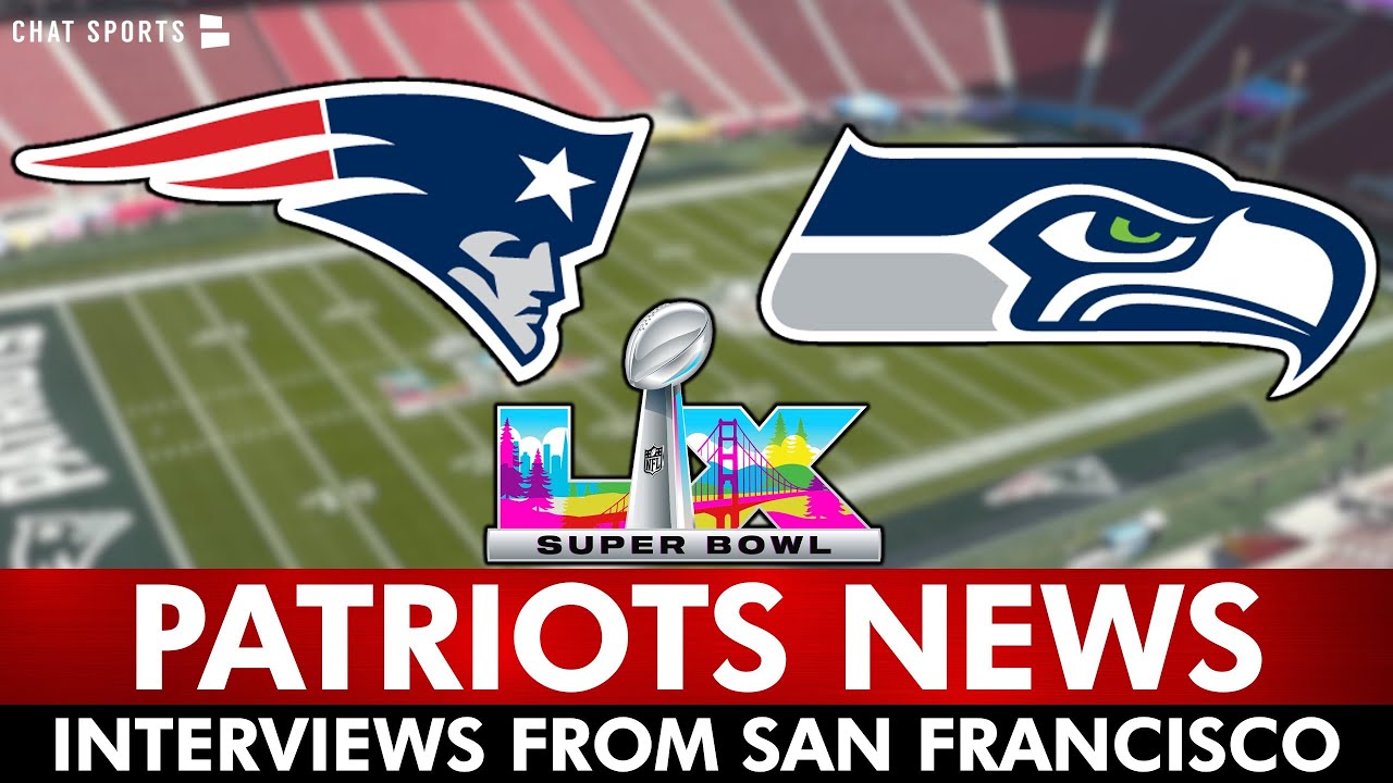 Patriots Super Bowl Interviews: Drake Maye, Mike Vrabel, Will Campbell & Christian Gonzalez