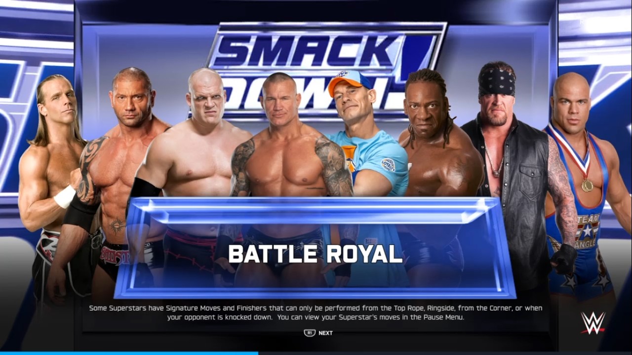 WWE 2K25 8-Man Battle Royal at SmackDown  PS5 Pro 4K60