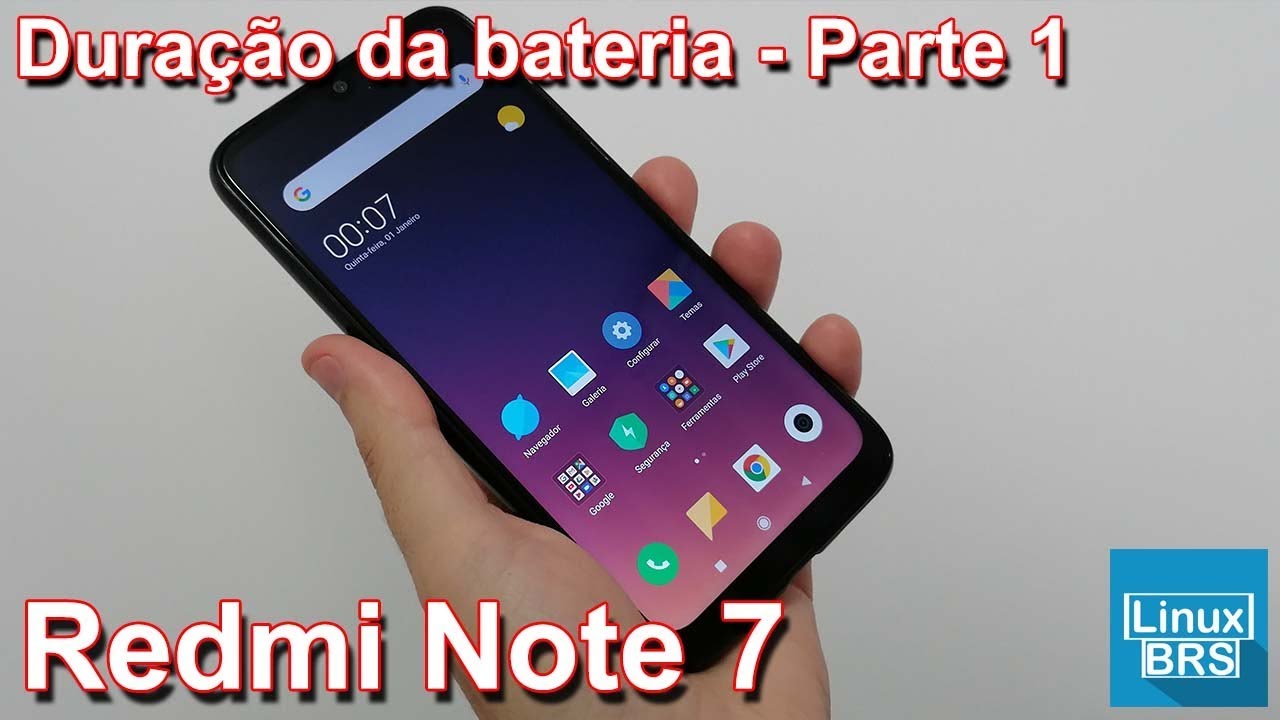 🔘 Xiaomi Redmi Note 7 - Duração da bateria - Parte 1
