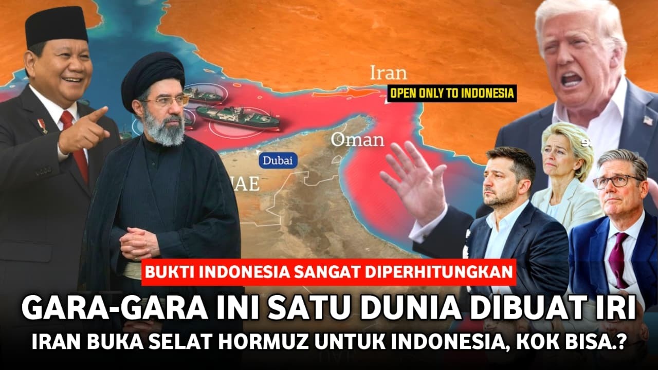 AS dan Barat Murka‼️Iran Diam-Diam Buka Selat Hormuz Hanya untuk Indonesia, Ini alasannya