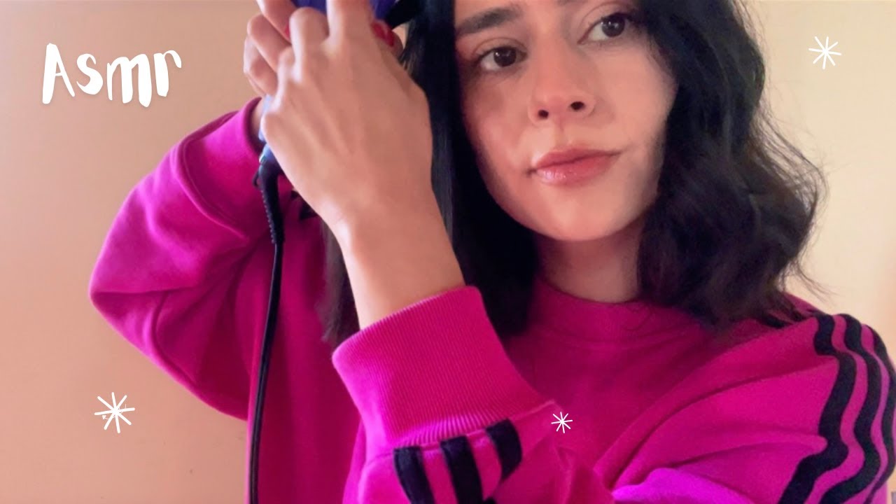 Asmr masticando chicle mientras me plancho el cabello 😴✨