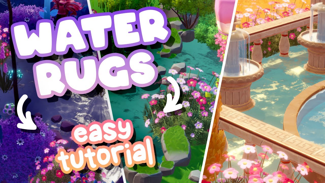 Create REALISTIC Water Rugs with Touch of Magic! Custom Ponds & Water Features | Dreamlight Valley