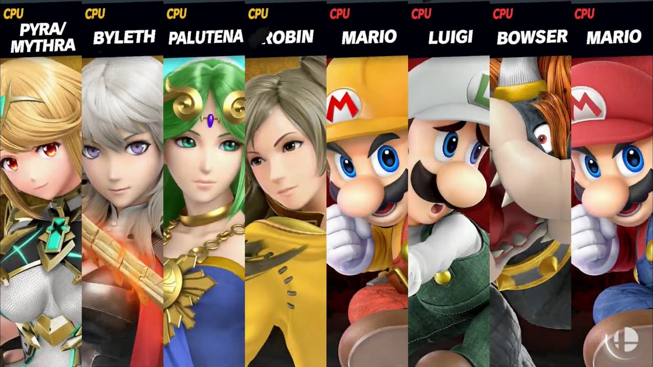 Super Smash Bros. Ultimate - Agustin's Squad (Females) vs. Super Mario Bros.