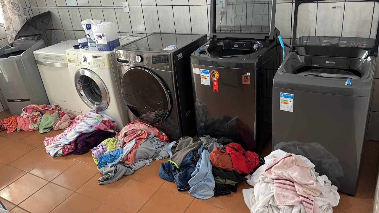 Lavanderia em funcionamento 🧺