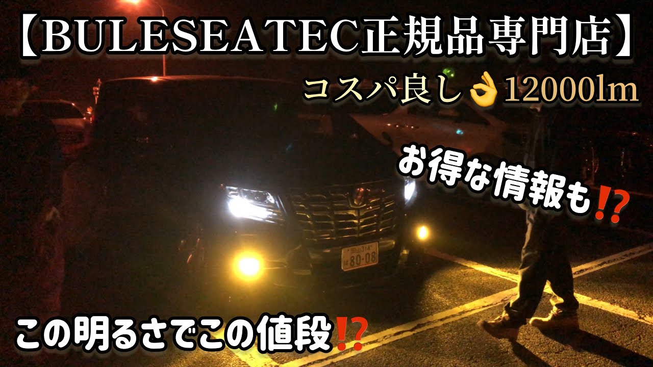 【BULESEATEC】長寿命+コスパ最強の爆光フォグランプを紹介！安心の正規日本製！【イエローフォグランプ】