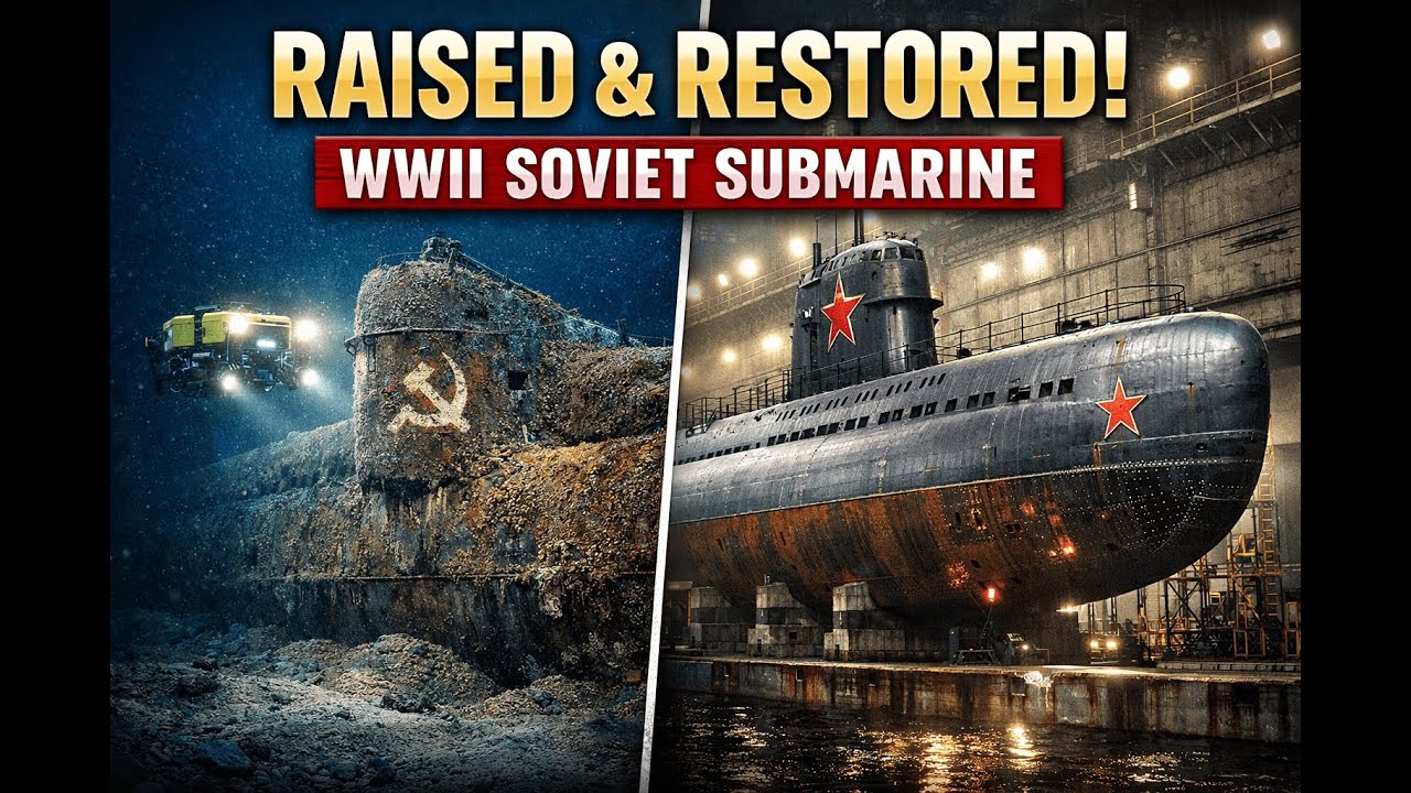 Soviet WWII Submarine Raised After 80+ Years — Deep Sea Recovery & Full Restoration