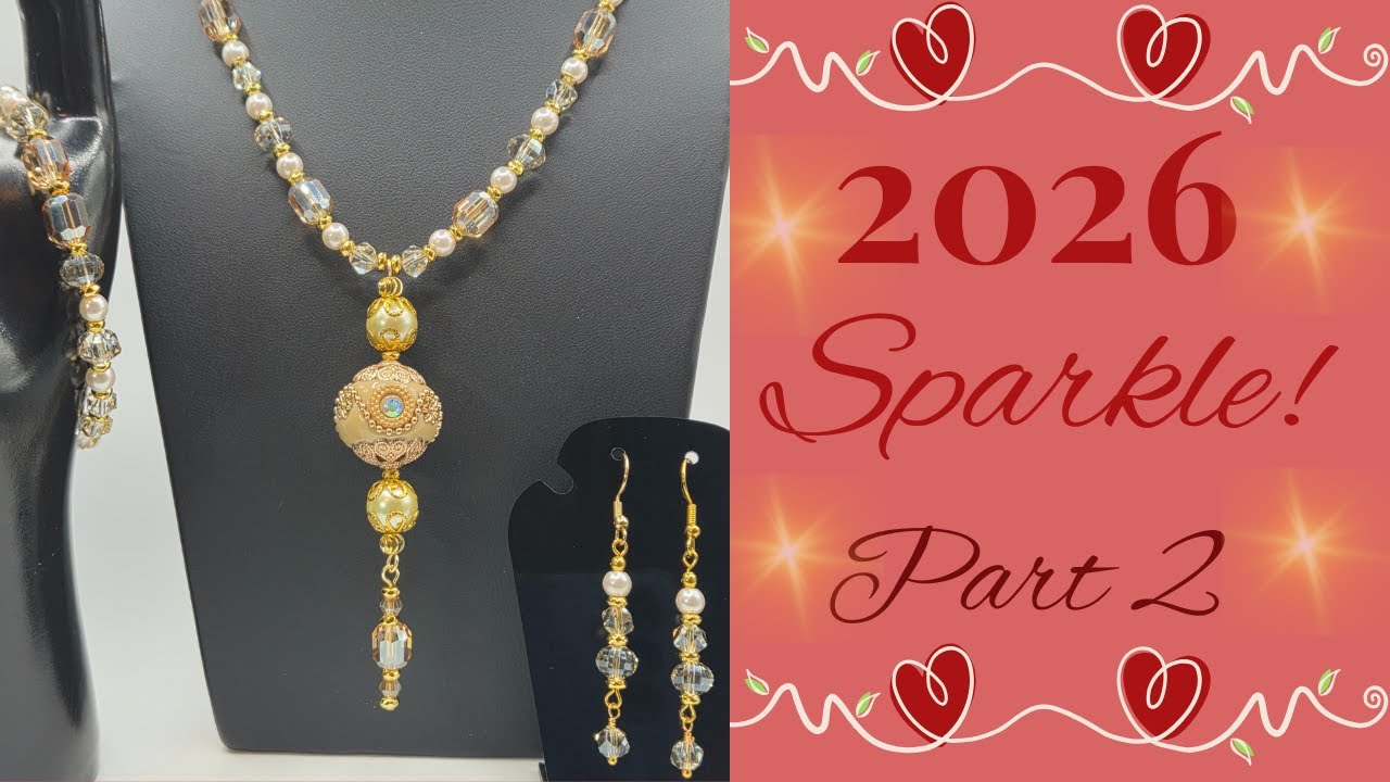 2026 Sparkle ✨ Part 2 | Elegant Gold & Pearl Beaded Jewelry with Crystal Shine