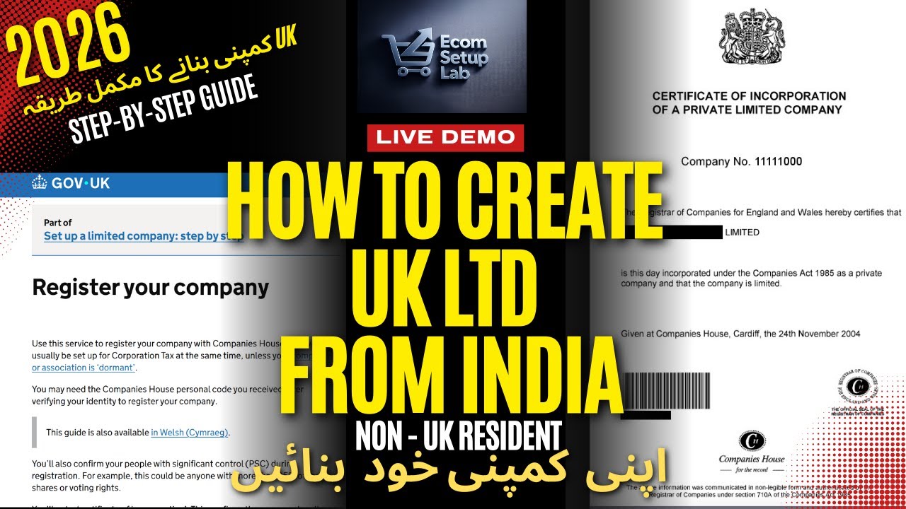 UK LTD Company Registration from India 🇮🇳 | Non-Residents Step-by-Step (2026)