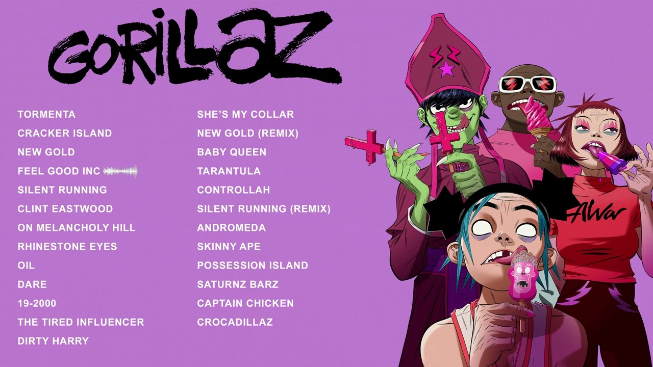 Gorillaz | Greatest Hits 2025 | Cracker Island, Tormenta, Feel Good Inc...