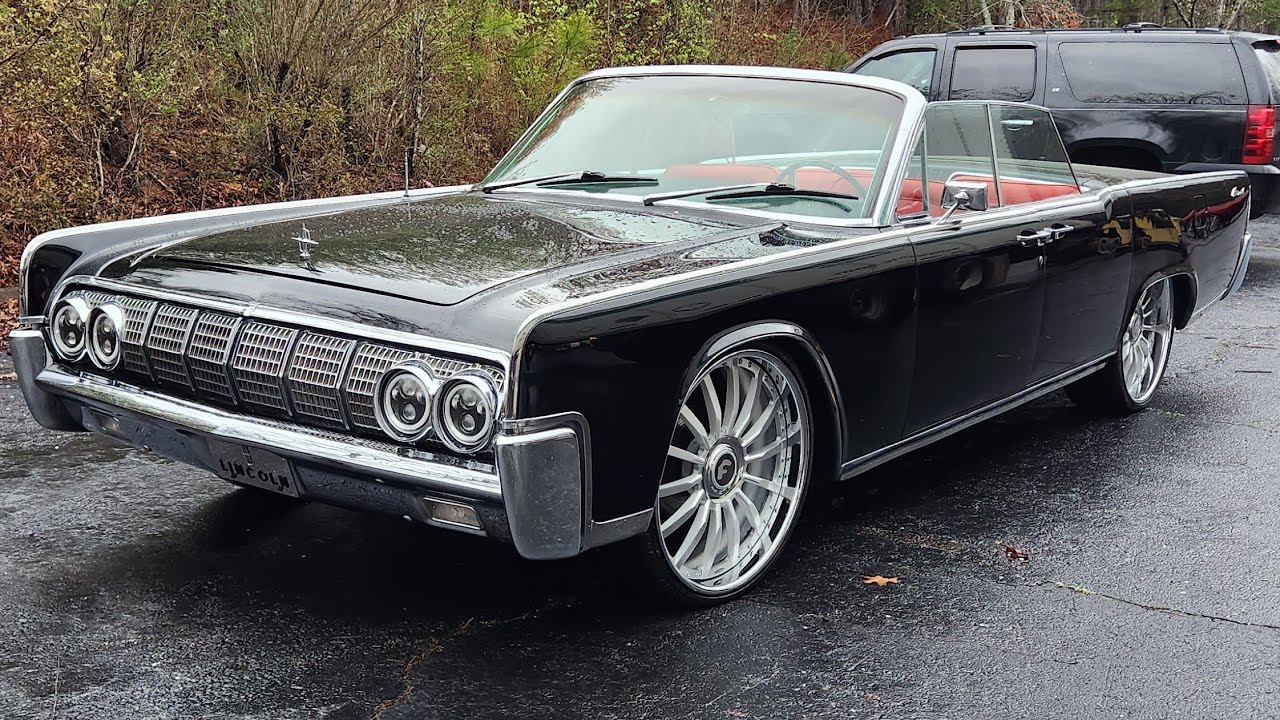 WhipAddict: BAGGED 63' Lincoln Continental on 24s Is Back With All Red Interior! Kaotic Speed Part 2