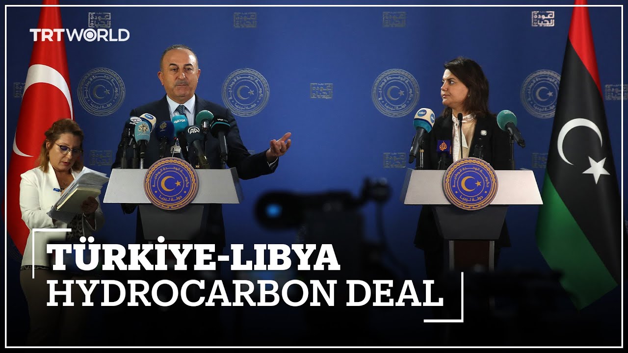 T&uuml;rkiye and Libya agree on sea borders where they can drill for oil, gas