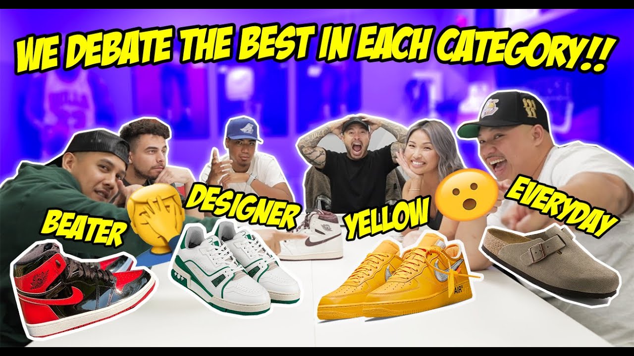 THE BEST SNEAKERS IN EACH OF THESE CATEGORIES! DO YOU AGREE?