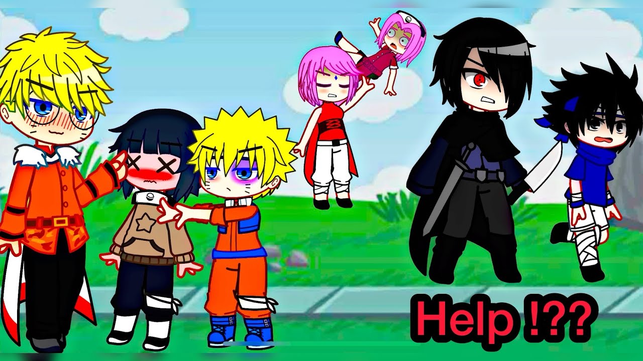 Future Naruto team 7 meet past Naruto team 7 ✅ || Gacha Club