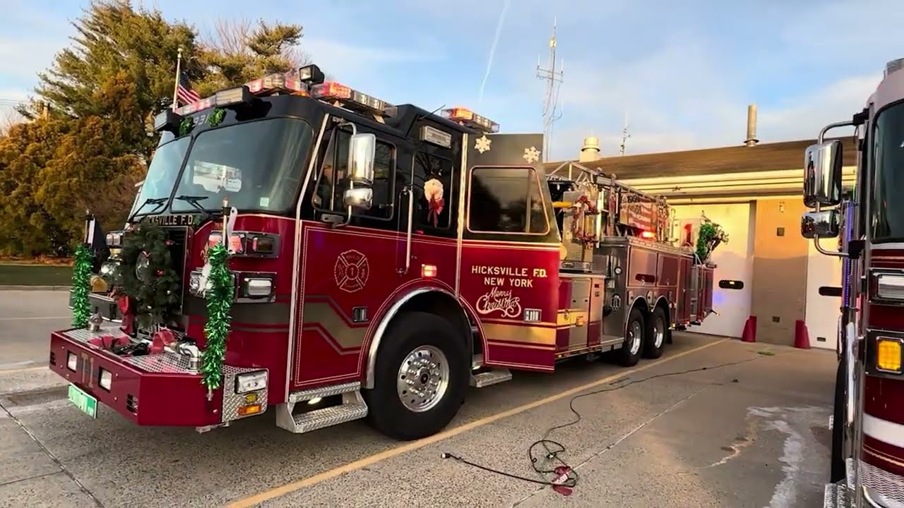 *VOLUNTEER POVS* Hicksville F.D. Tower Ladder 931 Responding to an Odor of Gas! (read disc)