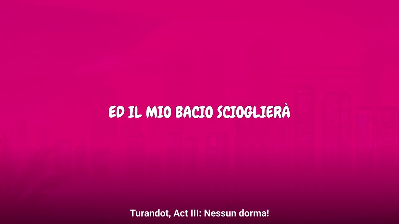 Giacomo Puccini - Turandot, Act III: Nessun dorma! (Lyrics)