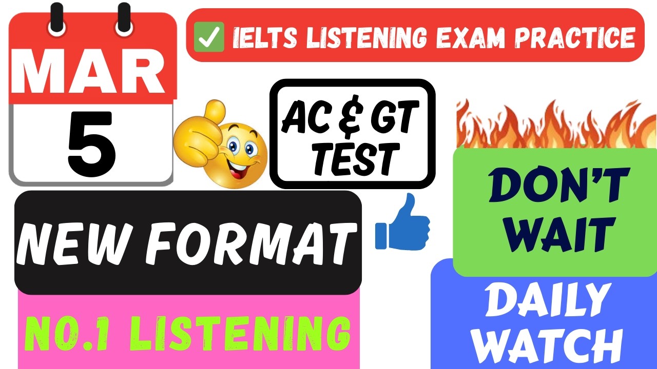 IELTS LISTENING PRACTICE TEST 2026 WITH ANSWERS | 05.03.2026