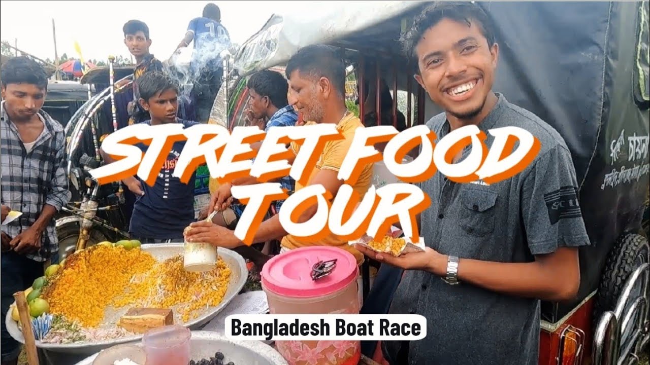 Experience Bangladesh Street food at the famous Boat Races