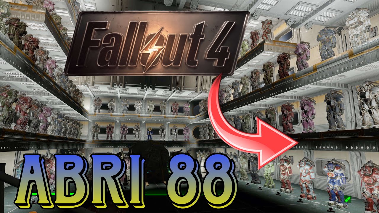 ⚡️ Fallout 4 ⚡️ On visite mon Abri 88 & ma collection d'armures [No Mods] 🍌